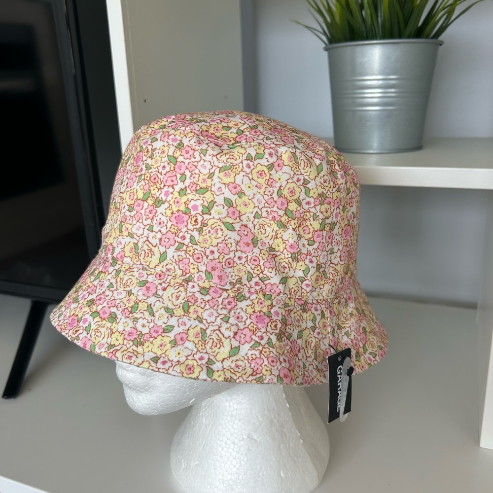 Garage Floral Bucket Hat in Pink, Yellow & Green